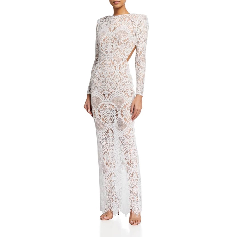 Bronx and Banco Allegra Blanc Maxi Dress in White